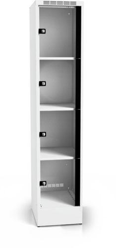  Locker with four glass-filled doors 1920 x 400 x 500